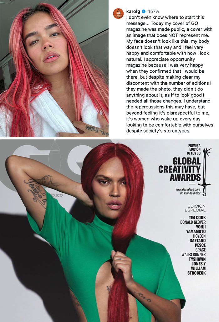 Karol G Tells Photoshop to Step Aside