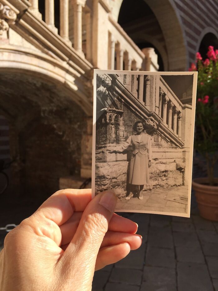 These 40 Photos Are Time-Traveling Magic—People Recreated Old Memories Right Where They Happened