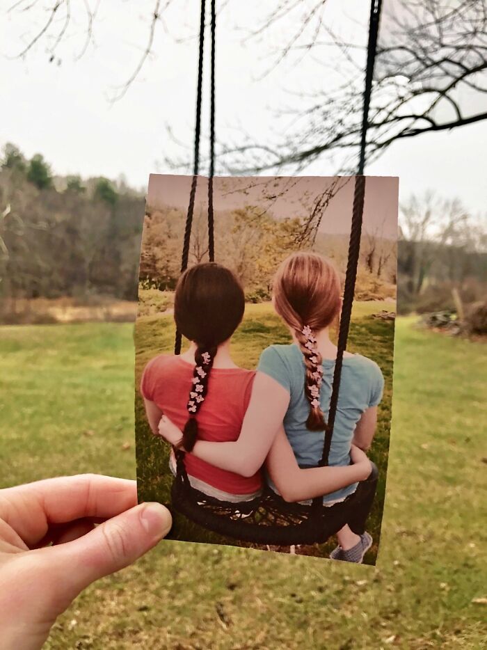 These 40 Photos Are Time-Traveling Magic—People Recreated Old Memories Right Where They Happened