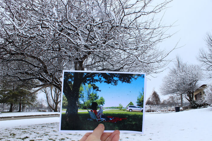 These 40 Photos Are Time-Traveling Magic—People Recreated Old Memories Right Where They Happened