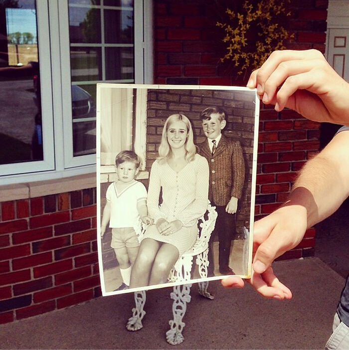 These 40 Photos Are Time-Traveling Magic—People Recreated Old Memories Right Where They Happened