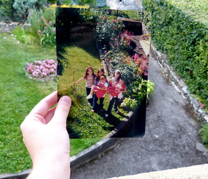 These 40 Photos Are Time-Traveling Magic—People Recreated Old Memories Right Where They Happened