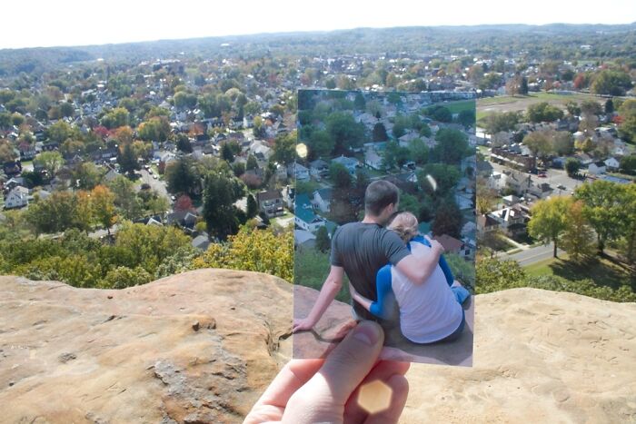 These 40 Photos Are Time-Traveling Magic—People Recreated Old Memories Right Where They Happened