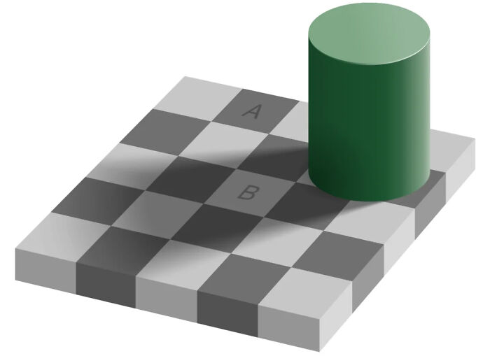 The Checker Shadow Color Swap