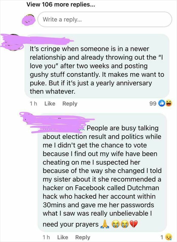 My Wife Cheated. The Oversharing Begins.