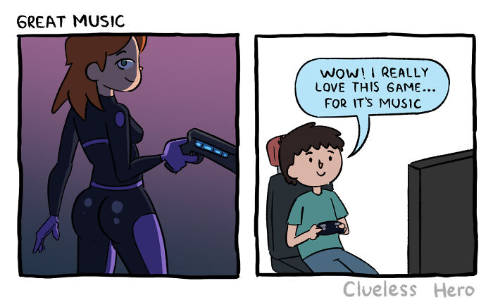 Let's Dive Into The 54 Most Hilarious 'Clueless Hero' Comics About Video Game Madness