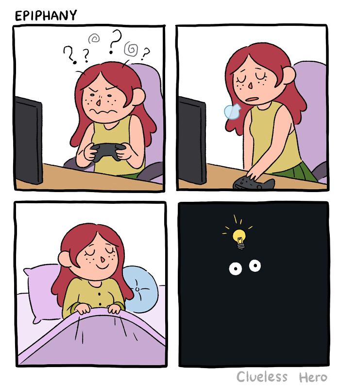 Let's Dive Into The 54 Most Hilarious 'Clueless Hero' Comics About Video Game Madness