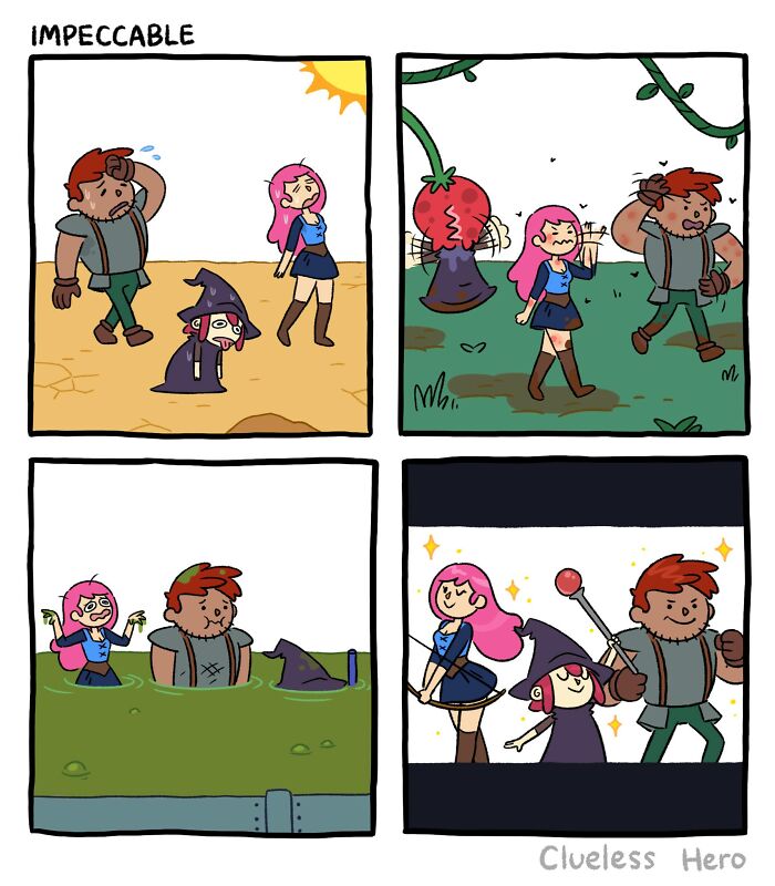 Let's Dive Into The 54 Most Hilarious 'Clueless Hero' Comics About Video Game Madness