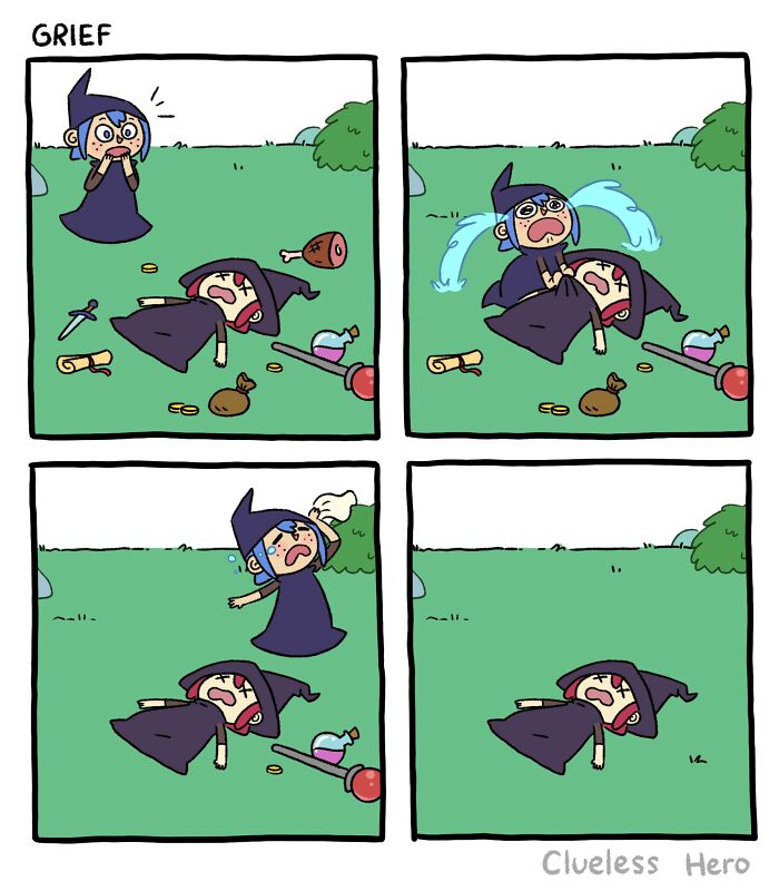 Let's Dive Into The 54 Most Hilarious 'Clueless Hero' Comics About Video Game Madness