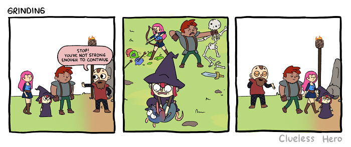 Let's Dive Into The 54 Most Hilarious 'Clueless Hero' Comics About Video Game Madness