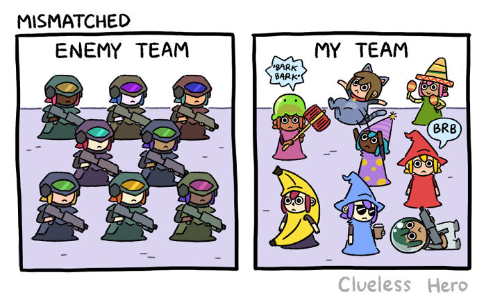 Let's Dive Into The 54 Most Hilarious 'Clueless Hero' Comics About Video Game Madness