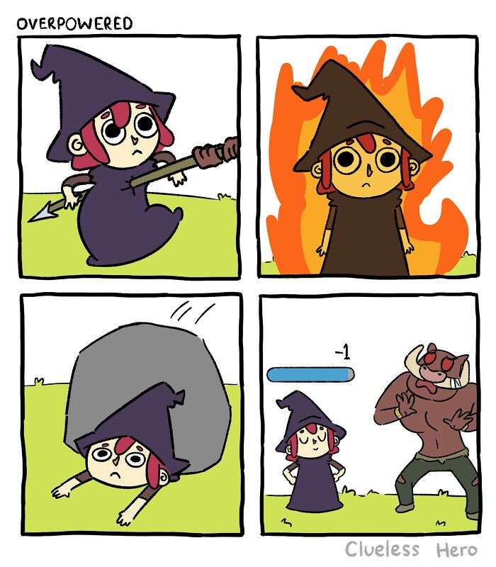 Let's Dive Into The 54 Most Hilarious 'Clueless Hero' Comics About Video Game Madness