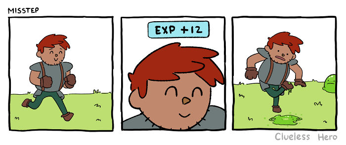 Let's Dive Into The 54 Most Hilarious 'Clueless Hero' Comics About Video Game Madness