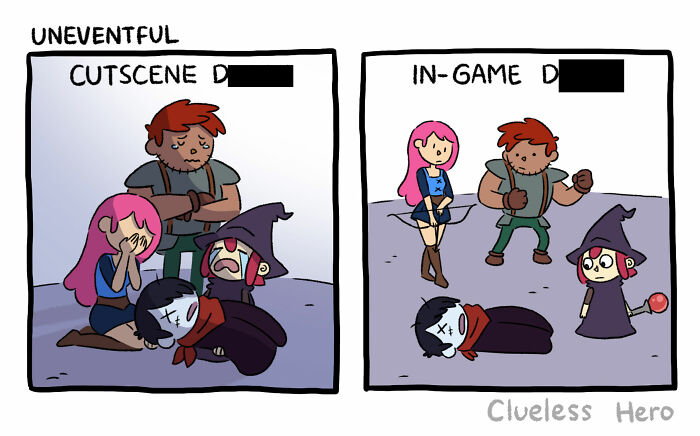 Let's Dive Into The 54 Most Hilarious 'Clueless Hero' Comics About Video Game Madness