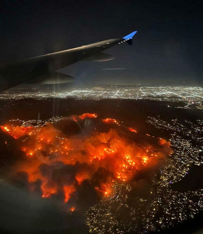 LA Fires From Above: Fiery Drama Unfolds