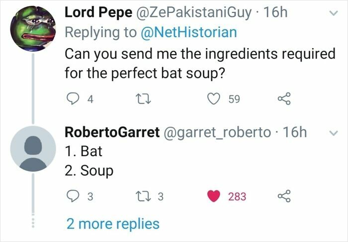 The Rest Of This Bat Soup Recipe