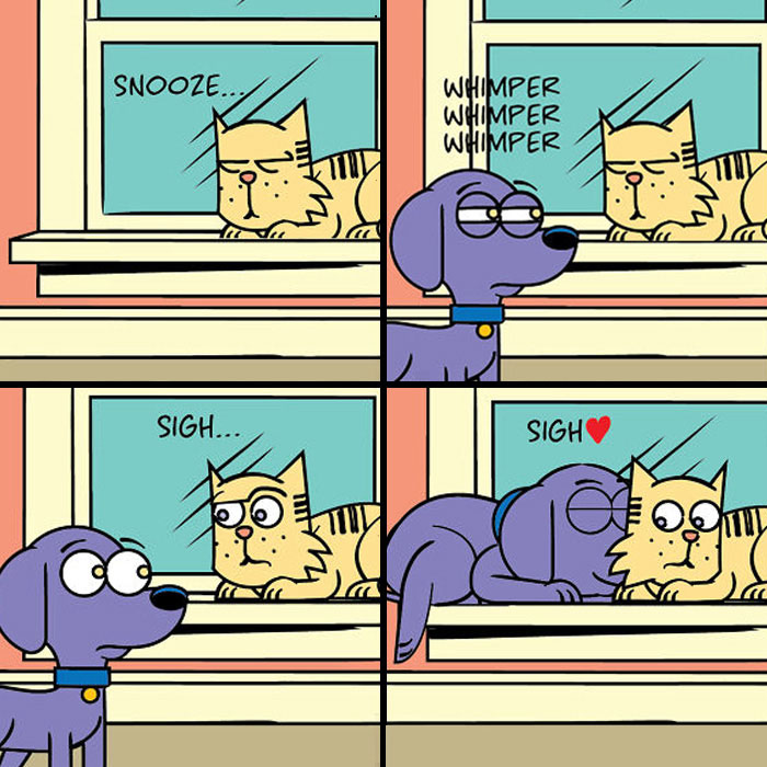 30 Comics That Prove Dogs and Cats Are Total Opposites (And We Love It)