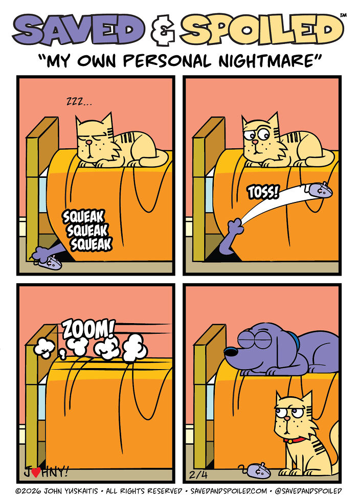 30 Comics That Prove Dogs and Cats Are Total Opposites (And We Love It)