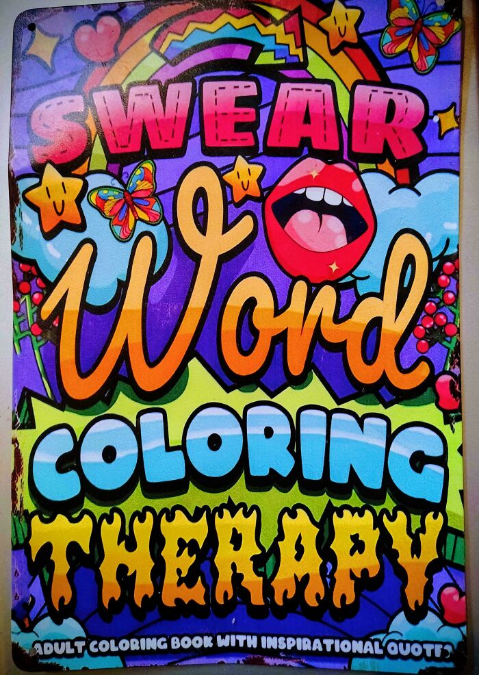 Ordered Adult Coloring Book, Got a Tin Sign