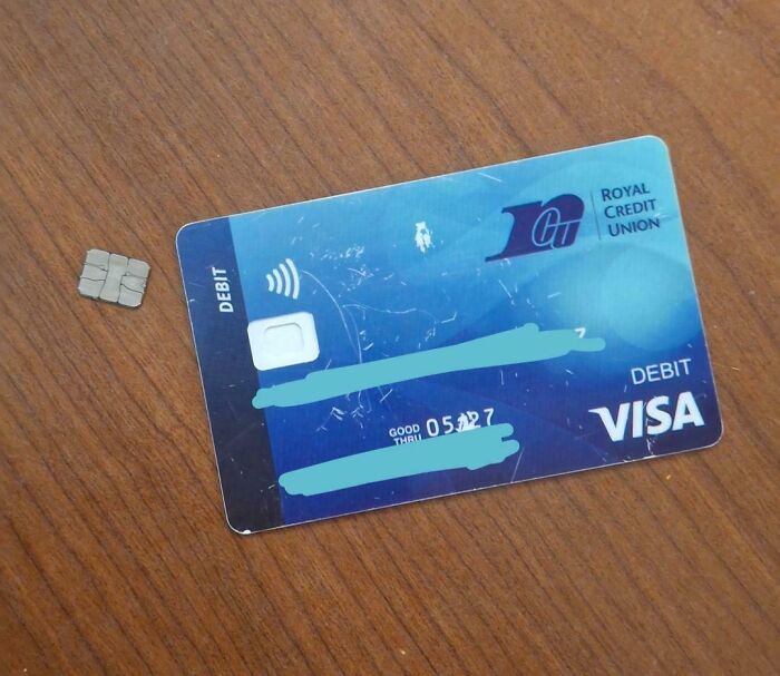 Debit Card Chip Took a Little Detour and Fell Right Off