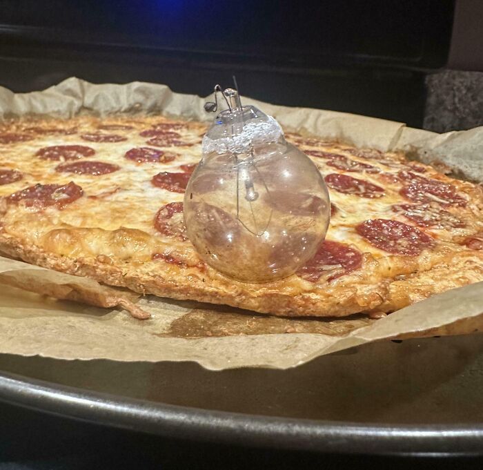 Oven Bulb Melted and Made a Pizza Topping No One Wanted