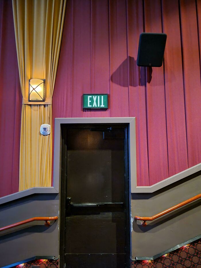 Exit Sign Flipping The Script... Literally
