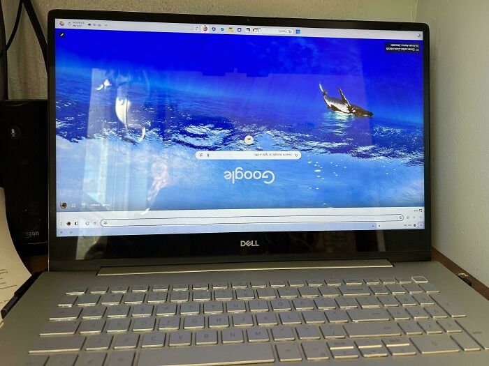 Computer Displays Flipping Us Off... Upside Down