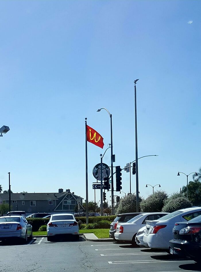 This McDonald’s Flag Can’t Decide Which Way To Fly