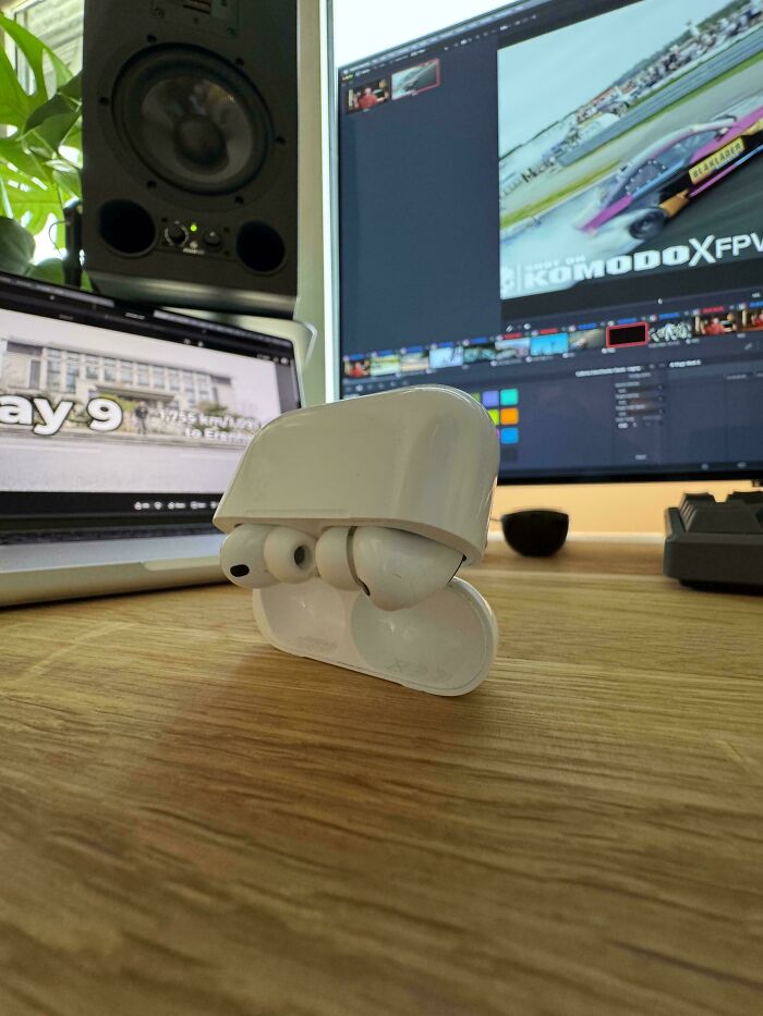 AirPods: Balancing Act Edition (Upside Down)