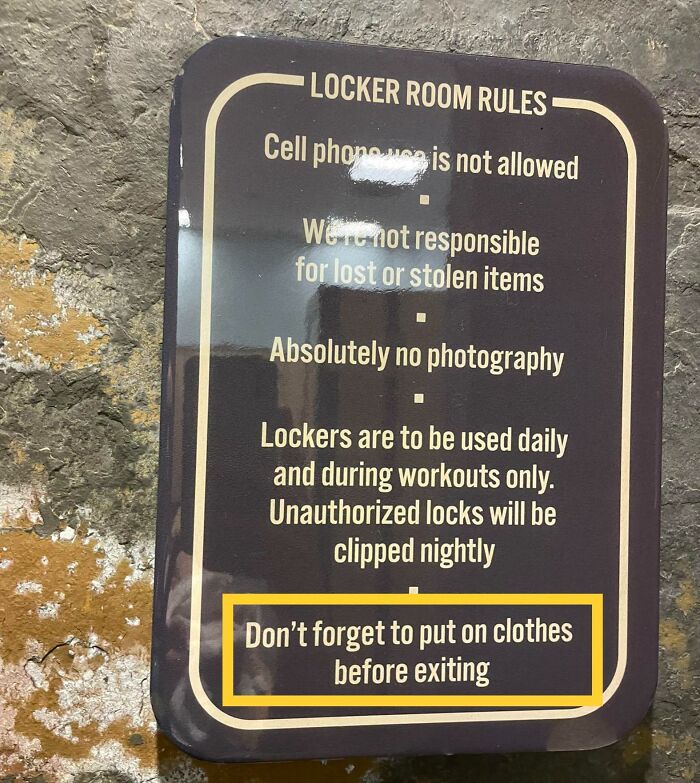 Sign At My Gym, Because Why Not?