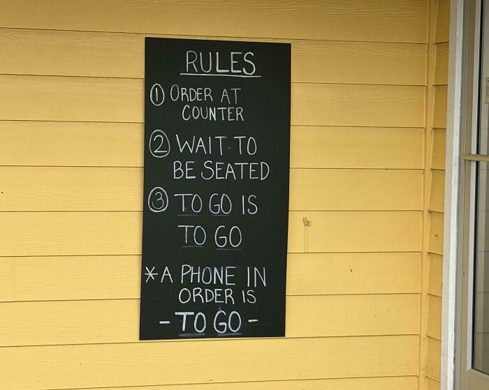 To Go Means To Go, No Takebacks