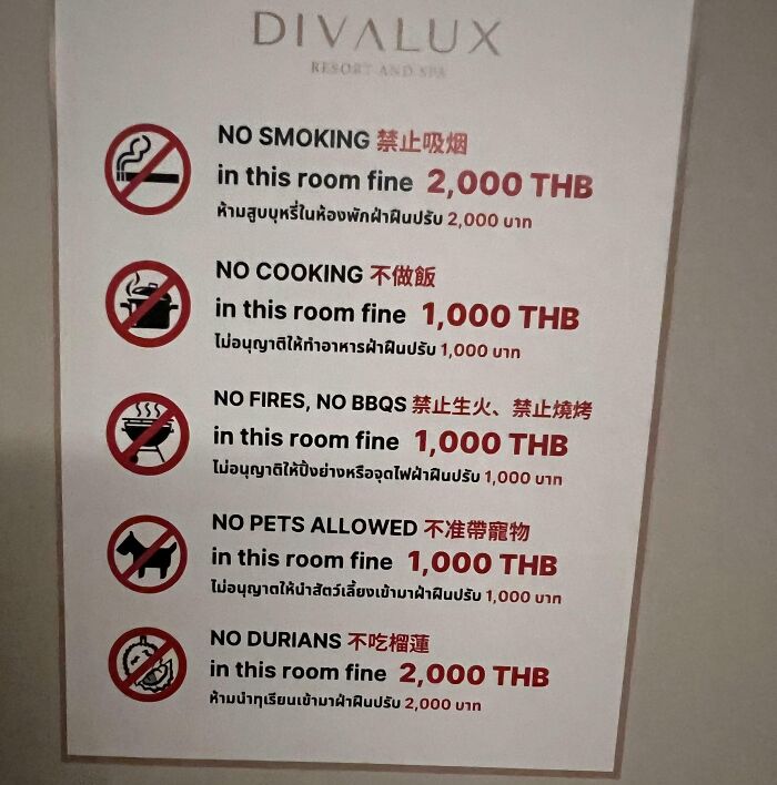Durian Is Pricier Than Fire – Hotel Rules in Bangkok