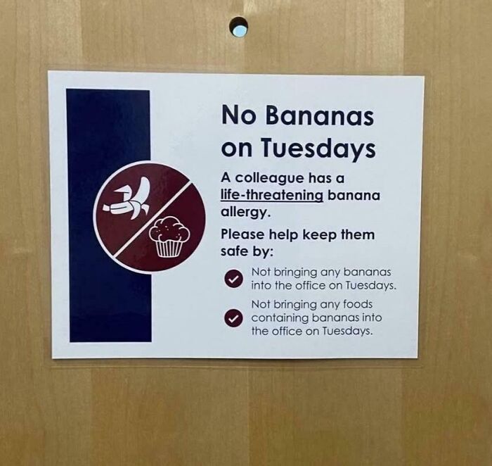 No Banana Tuesdays - Yep, A Thing