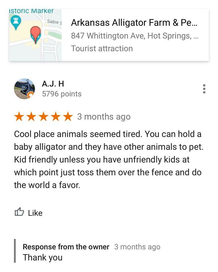 Kid-Friendly... If You're a Friendly Kid. Gators Not Included