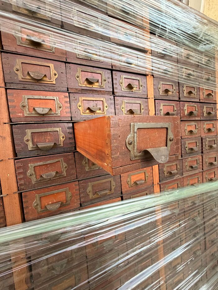 Vintage Library Card Cabinet? Could Grab $3K to $5K