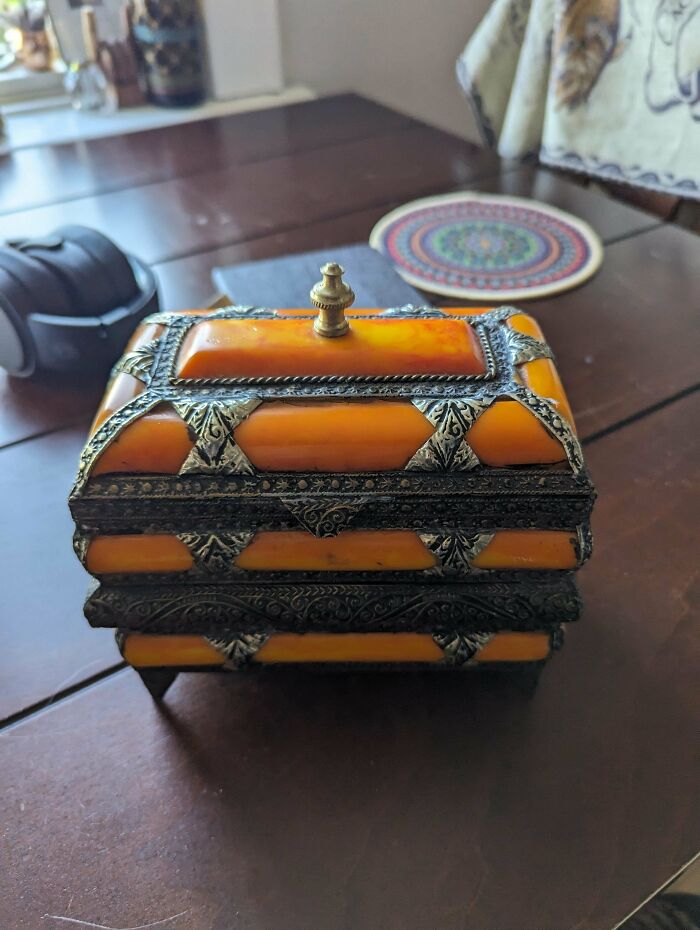 Bakelite & Silver Jewelry Box? Expect $50-$150