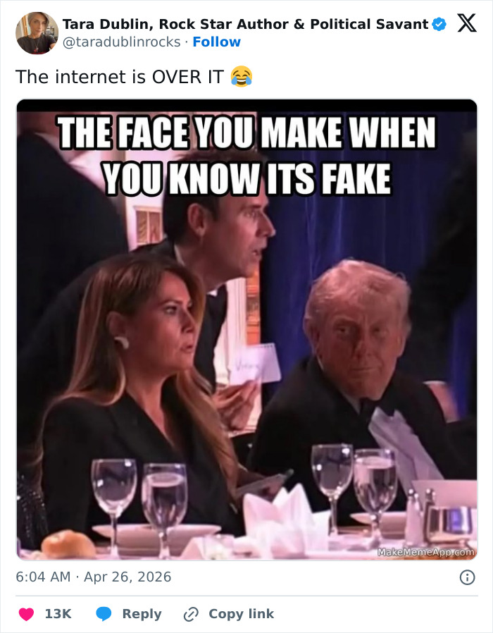 Wait, The White House Dinner Turned into a Meme Party?!