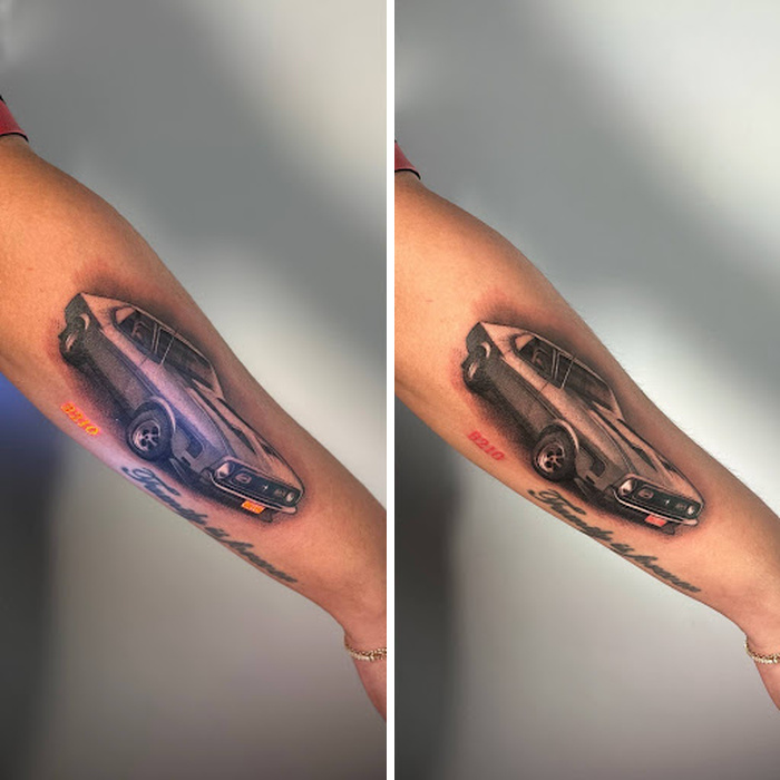 Memorial Tattoo (Built Like a Car, Remembered for Life)