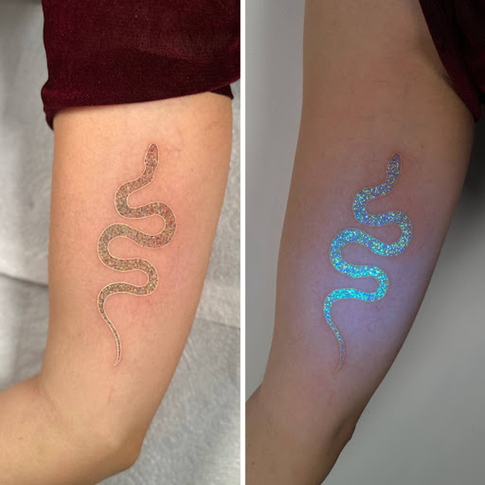UV Glitter Snake (Subtle Yet Sparkly)