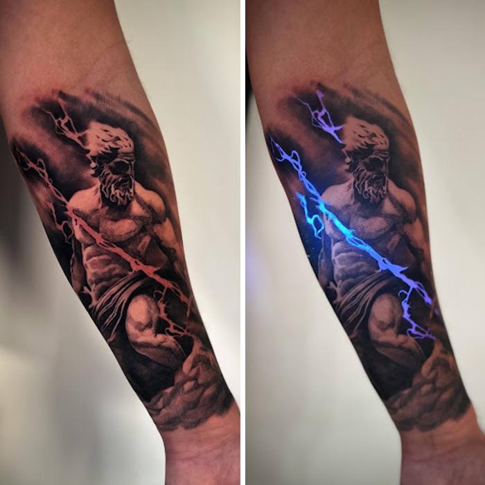 Tattoos That Hide Cool Secrets Until The Lights Go Out