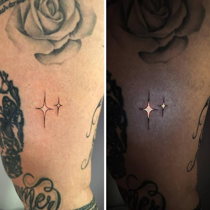 Tattoos That Hide Cool Secrets Until The Lights Go Out