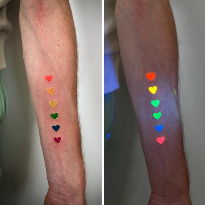 Tattoos That Hide Cool Secrets Until The Lights Go Out