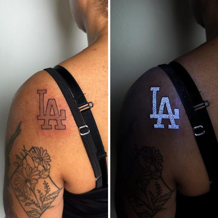 Tattoos That Hide Cool Secrets Until The Lights Go Out