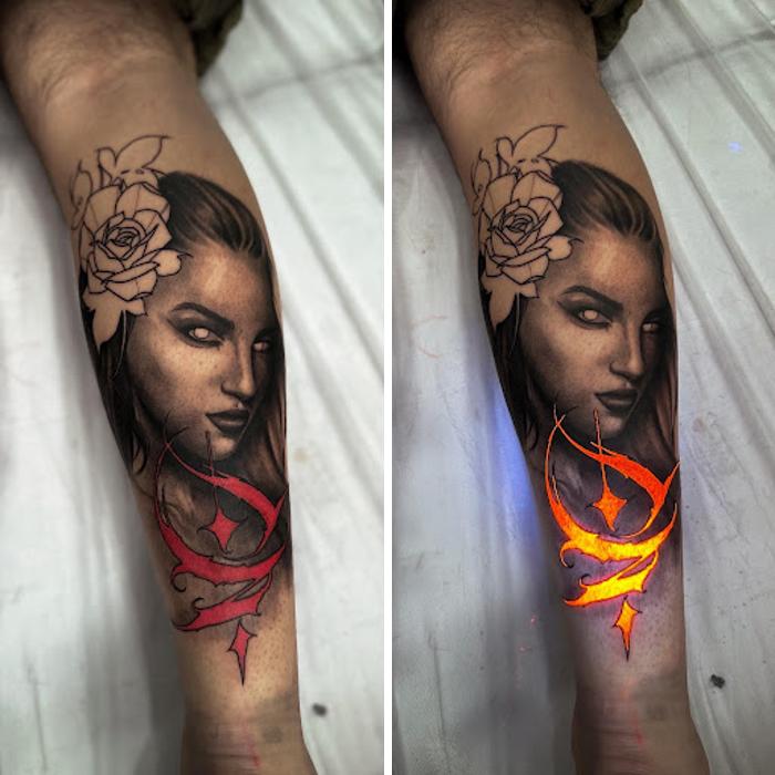 Tattoos That Hide Cool Secrets Until The Lights Go Out