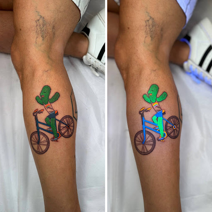 Tattoos That Hide Cool Secrets Until The Lights Go Out