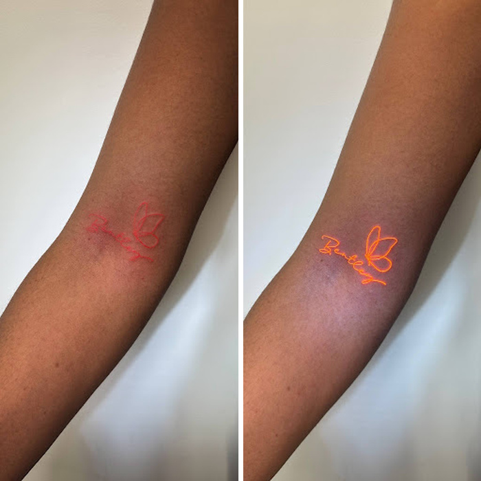 Tattoos That Hide Cool Secrets Until The Lights Go Out