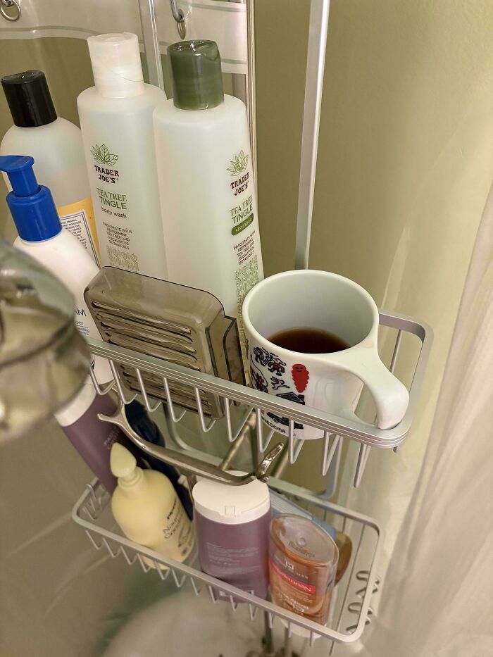 Shower Coffee? Yes, Dad Life Hack Approved