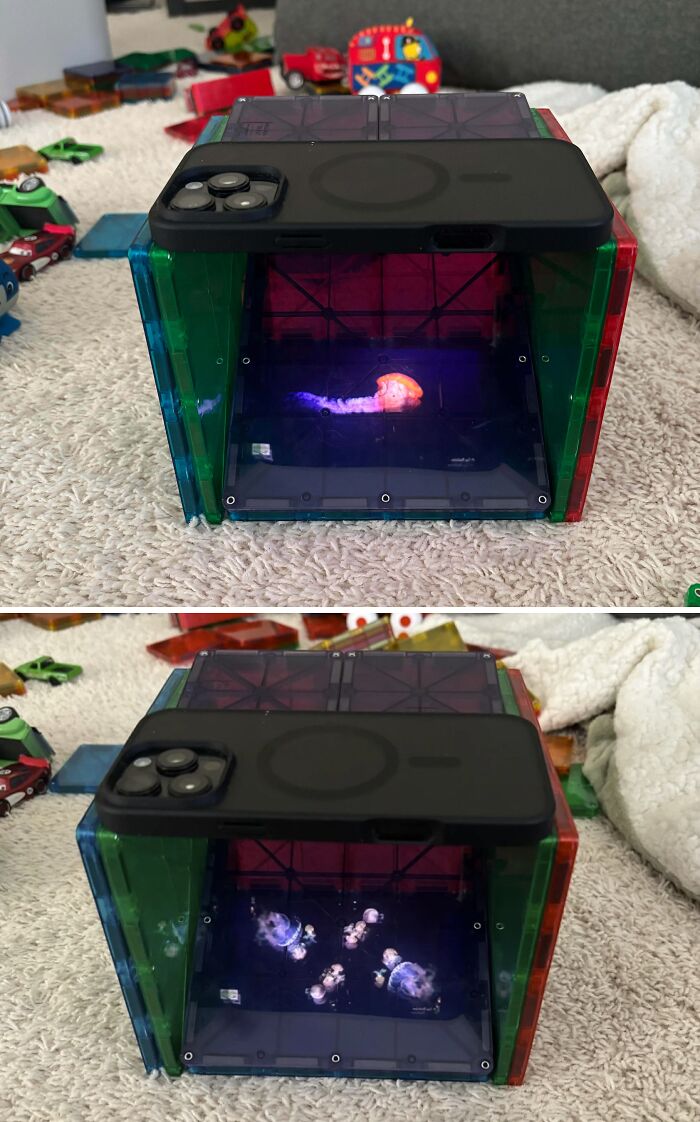 A Fun New Dad Trick for Those Dark Tiles