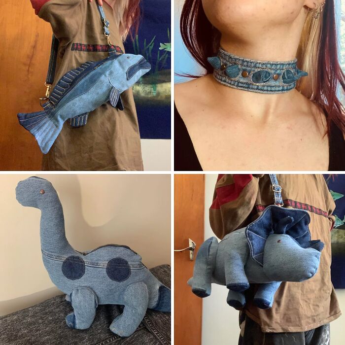 Crafted A Bunch Of Cool Stuff From Some Worn-Out Jeans