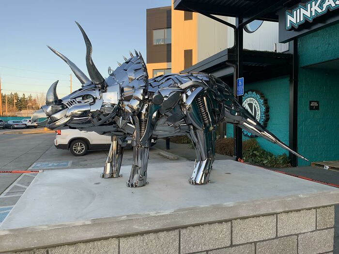 Tricerahops Made From Recycled Chrome Motorcycle Parts